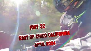 Motorcycle Ride California HWY 32 April 2024