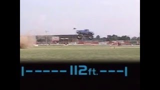Monster Truck Madness Clips - Bigfoot 112 feet jump