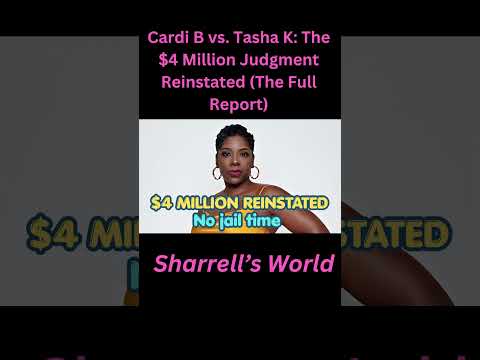 Tasha K's $4m nightmare the settlement is void #TashaK #CardiB  #LegalReceipts #SharrellsWorld