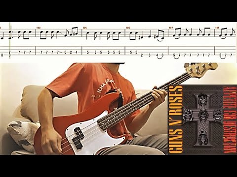 Shadow Of Your Love - Bass cover + ORIGINAL TAB | @gunsnroses @DuffMcKaganOfficial