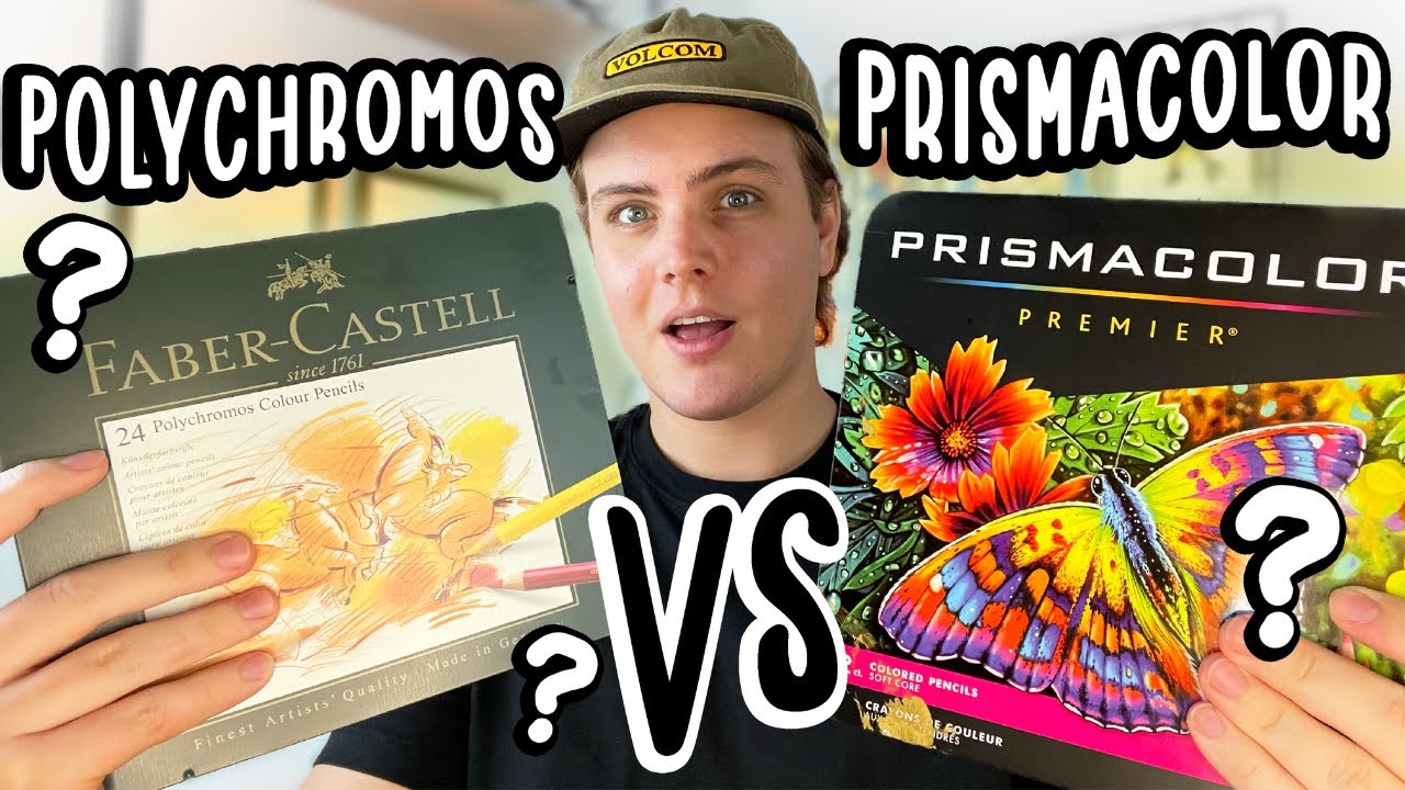 COMPARANDO LÁPIS DE COR Prismacolor Premier VS Faber-Castell Polychromos - TEM MUITA DIFERENÇA?