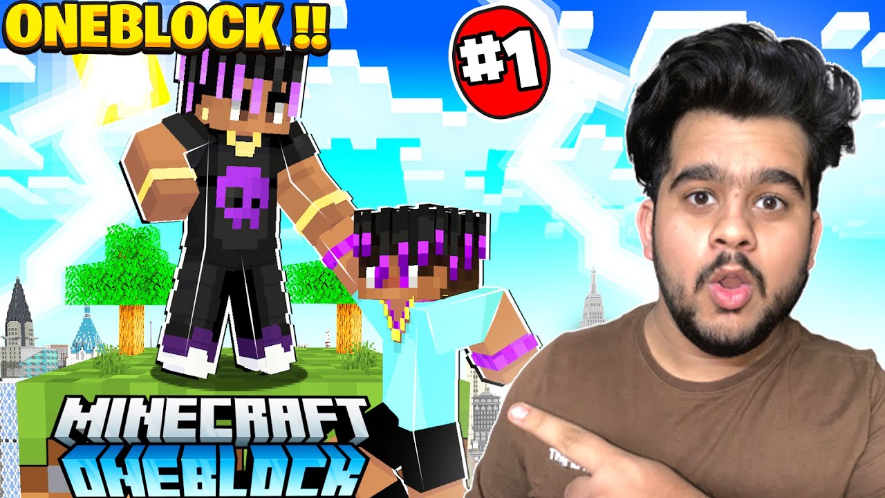 MY BROTHER TROLLED ME IN MINECRAFT ONEBLOCK #1 | RON9IE - YouTube