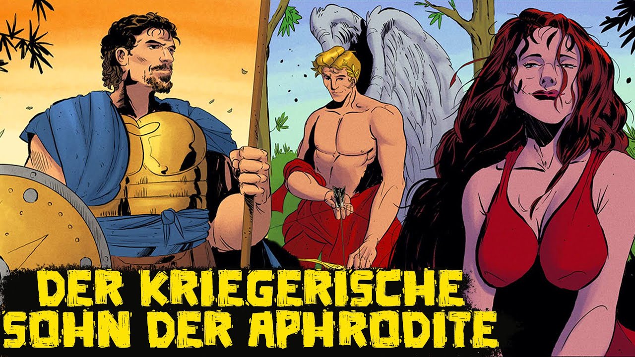 Die Ankunft des Helden Aeneas Der Sohn der Göttin Aphrodite Des