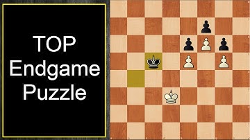 Beautiful Pawn Endgame Puzzle | Outflanking | Opposition