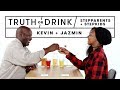 Stepparents & Stepkids Play Truth or Drink (Kevin & Jazmin) | Truth or Drink | Cut