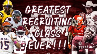 *LITERALLY* The Greatest Recruiting Class Ever l Texas A&M 2022 Recruiting Class