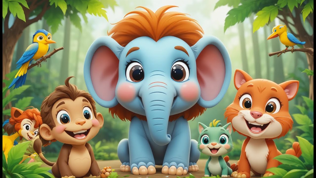 Animals Song for Kids | Learn Animals Names & Sounds | Fun Learning Poem