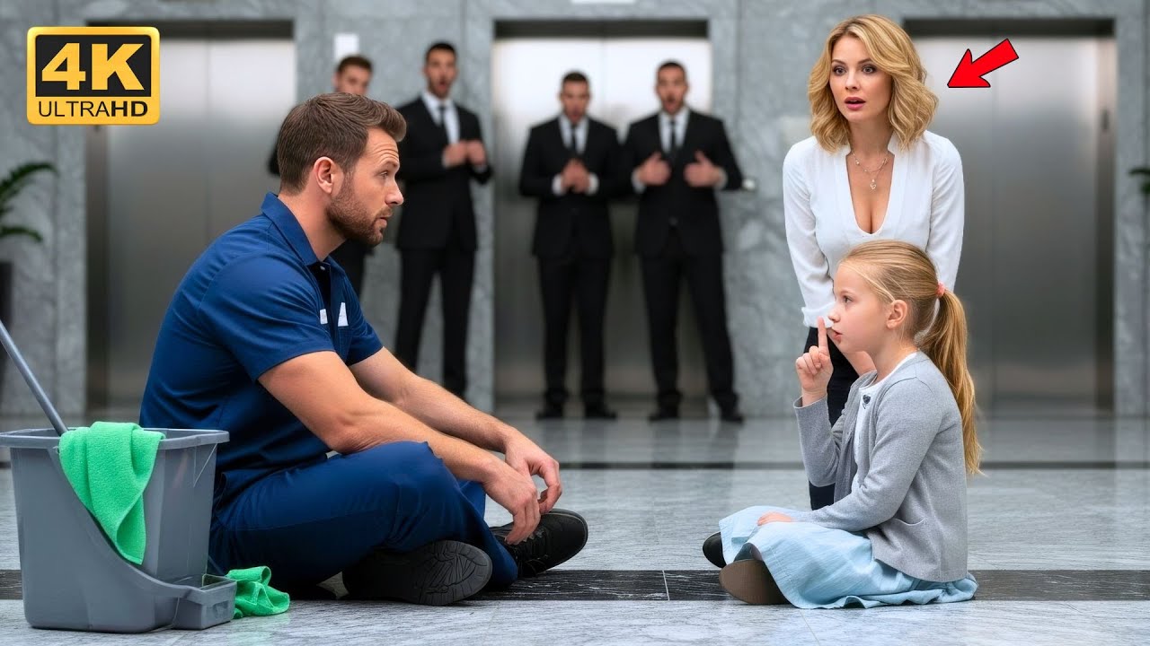 Little Girl Gave Silent Signal to Single Dad Janitor — What He Did Next Shocked Everyone