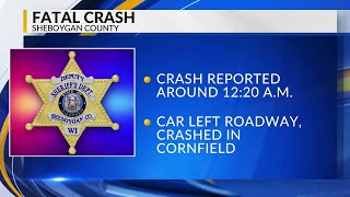 Man dead after crashing into a Sheboygan County cornfield
