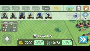how to comleted level 105 in (epic battle simulator 2)