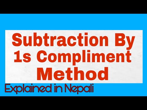 Subtraction By 1s Complement Method (In Nepali)