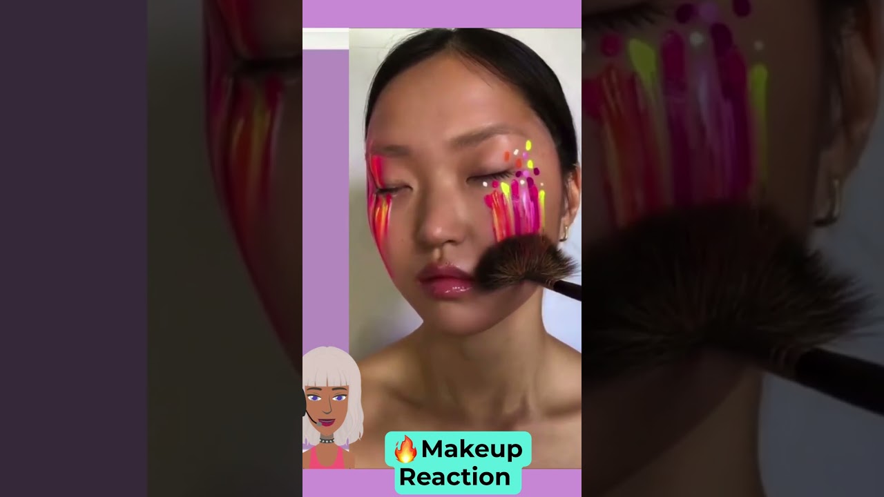 Colorful Neon Makeup Look  | Makeup Reaction