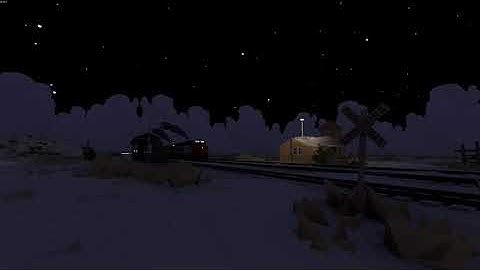 Rolling Line Amtrak SDP40F 1970s night runby