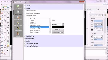 CorelCAD - changing the graphics area colour