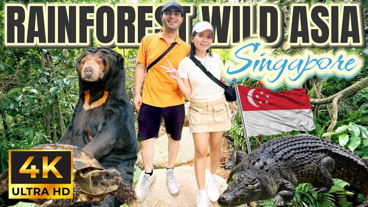 4K Video 🇸🇬 Tour inside Rainforest Wild Asia #turkishandfilipinavlog #mandaiwildlifereserve 