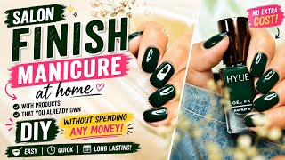 Salon like manicure at home for beginners | Natural nails screenshot 4