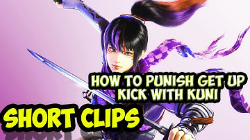 how to punish get up kick with kunimitsu | Tekken 7