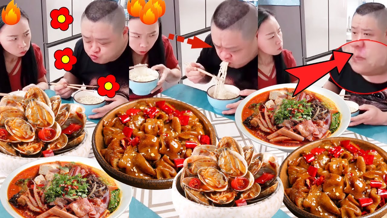 蠢老公吃饭毛病太多，一直吧唧嘴还不小声点，活该媳妇把嘴堵住！【朱大帅and依美姐】