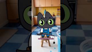 ¡LA PESCA EN BUBBLE TEA SALIÓ MAL! 😱 #simbochka #simba #gatos #animación