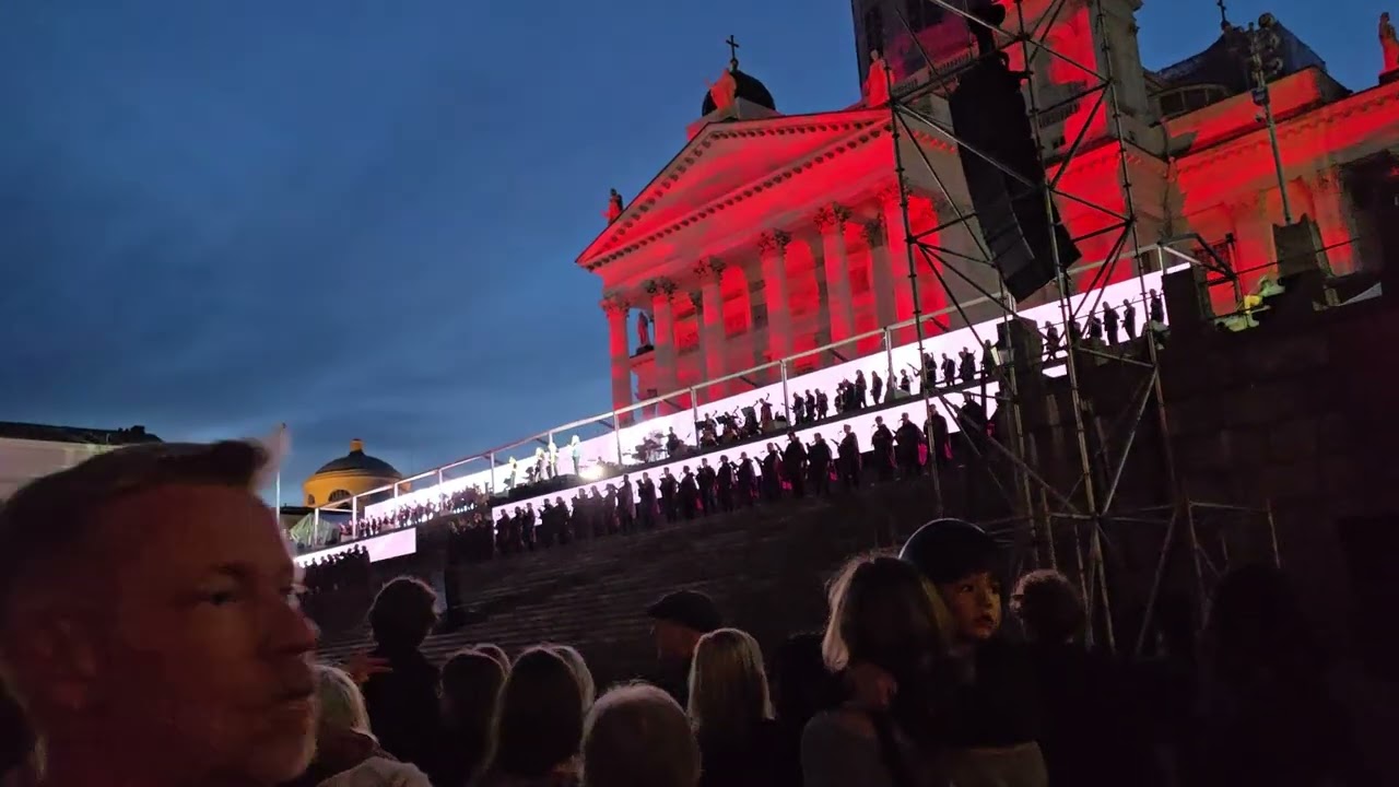 BASSO in Senate Square the 15th of August 2024 in the Art night in Helsinki