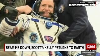 NASA astronaut returns to Earth