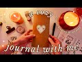 a cozy journal with me ✨🕯️ memory keeping & reading journal updates ✨