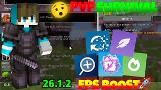 😯 PVP Survival Mods + FPS BOOST 🔥 | Mojo Launcher 26.1.2 (No Lag 3GB/4GB Mobile) 