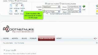 Tutorial: How to install an additional feedback module in DotNetNuke | LayerOnline Web Hosting