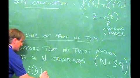 Marc Lackenby - Cusp volumes of hyperbolic alternating knots