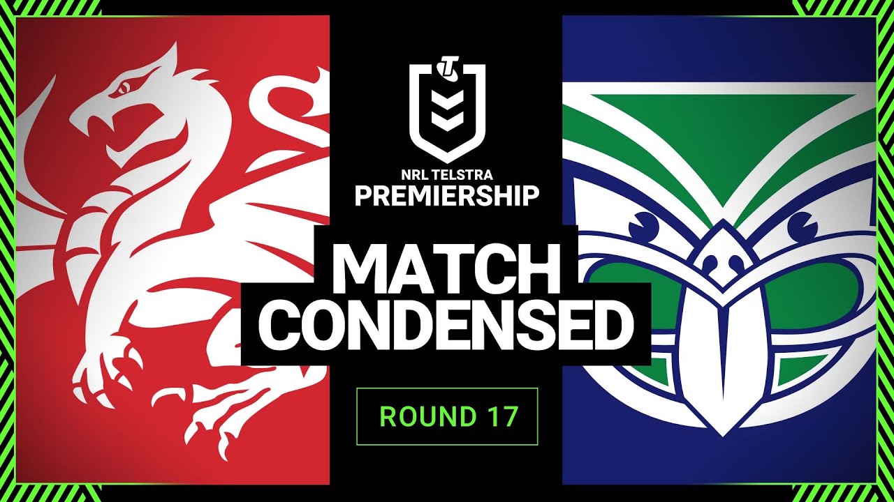 NRL 2023 St George Illawarra Dragons v New Zealand Warriors Condensed Match, Round 17