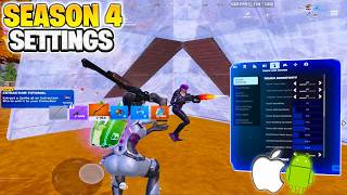 NEW Best Season 4 Fortnite Mobile Settings + HUD (AimBot)