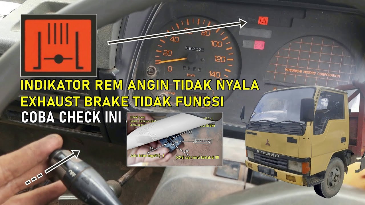 Indikator Rem Angin dan Exhaust Brake tidak fungsi, begini cara awal perbaikannya/ COLT DIESEL