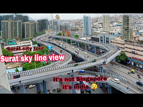 Surat city tour & sky line view ( It's not Singapore it's India 😲 )