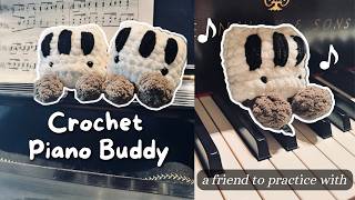 crochet piano buddy tutorial 🎹| jellycat-inspired project | quick + easy