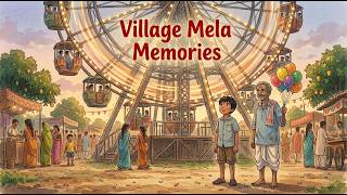 Ghibli Style Village Mela in 90s India | Balloons, Toys &amp; Lost Childhood Memories