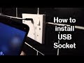 USB charger socket installation How to upgrade to usb socket outlet  Replacing a socket UK