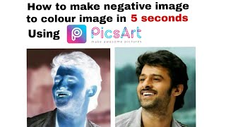 How to convert negative image to colour image in 5 seconds using picsart screenshot 5