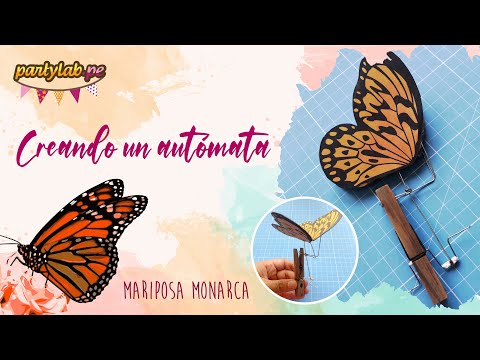 Mi primer automata - Mariposa mecánica fácil de hacer DIY