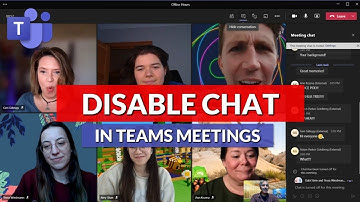 How to disable chat in Microsoft Teams meetings