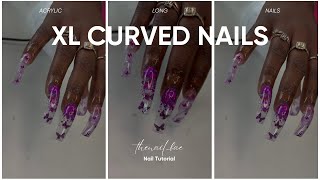 XL CURVED NAIL TUTORIAL | ENCAPSULATION