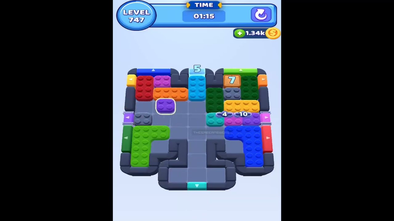 Color Block Jam Level 747 - YouTube