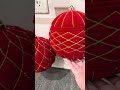 Raz 8" Red Quilted Ball Glass Christmas Ornament 4632752