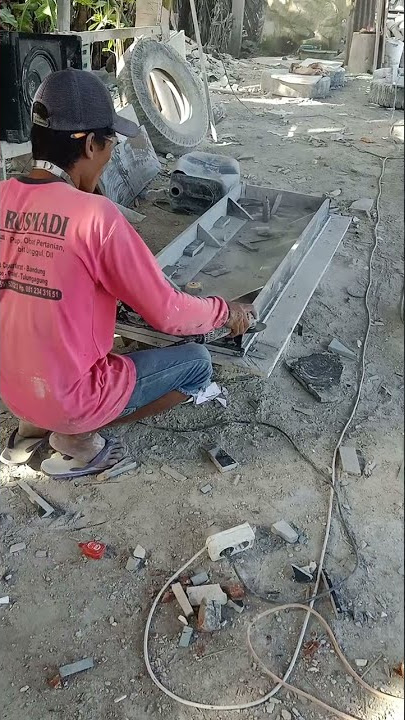 proses pembuatan kijing makam bahan granit hitam