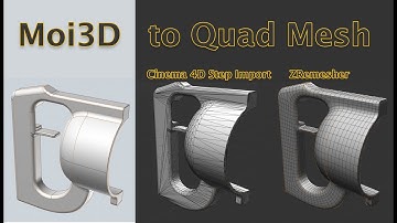 Moi3D to Cinema4D to QuadMesh