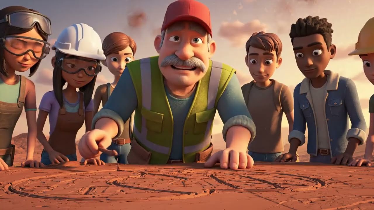 Tractor Digging Soil 🚜 Fun Construction Video for Kids