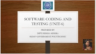 SOFTWARE CODING AND TESTING(UNIT-6)