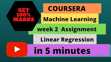Coursera Machine Learning week 2 assignment Linear Regression Ex 1 in 5 minutes