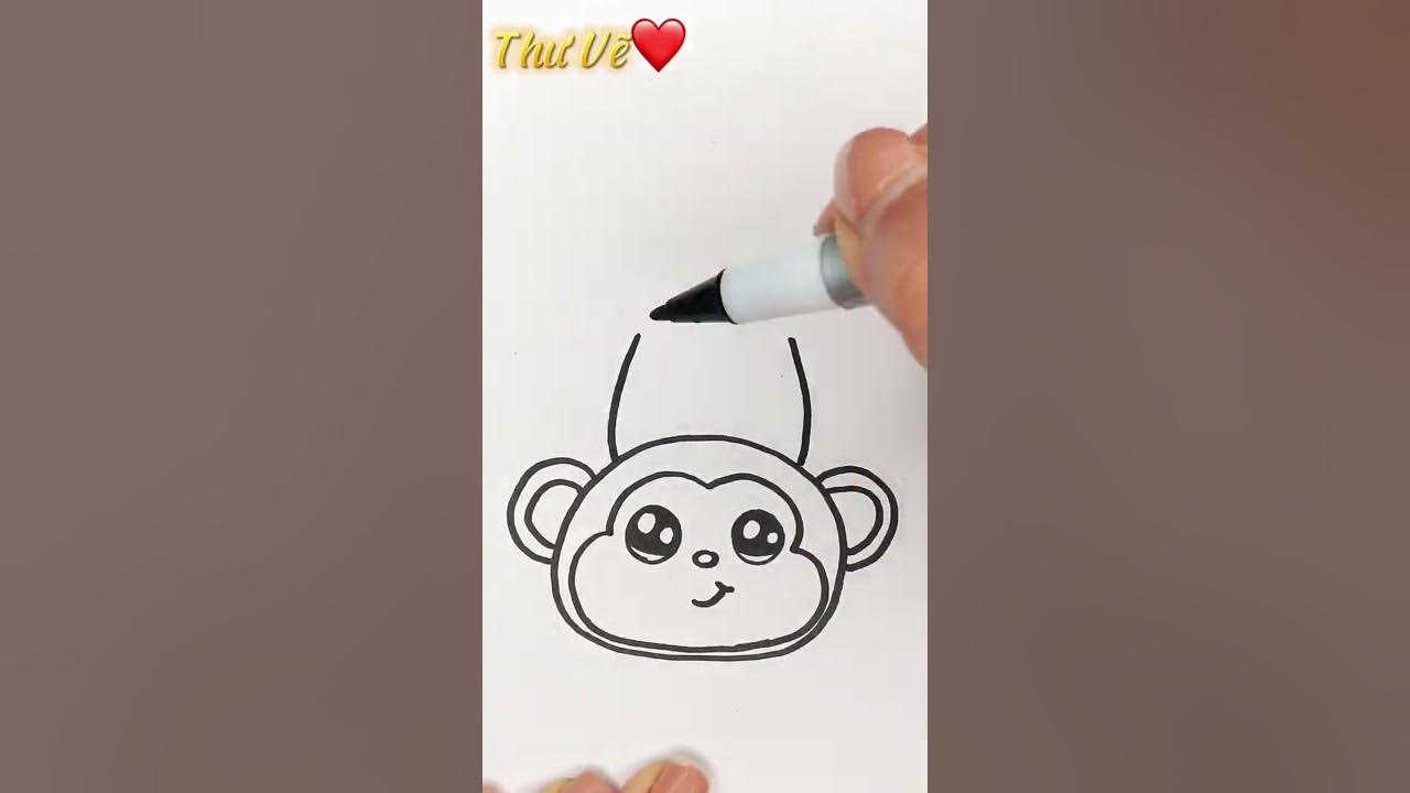 COMO DESENHAR UM MACACO - HOW TO DRAW A MONKEY 