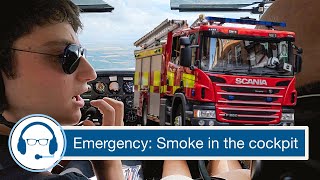 Real in-flight emergency - Smoke in the cockpit
