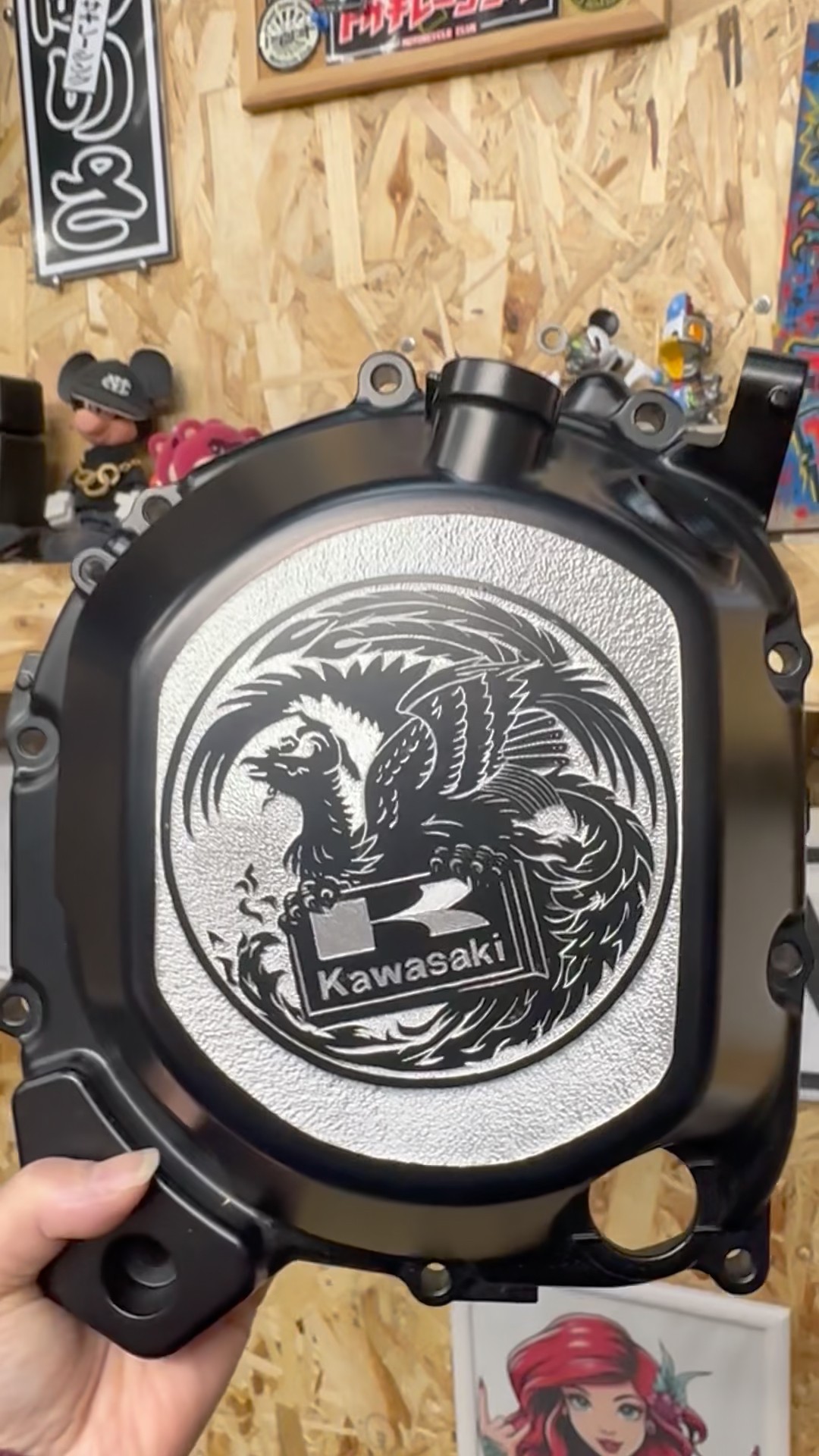 限定、木彫り Z900RS with phoenix carving 🐦‍🔥✨ #carving #TosakiRacing - YouTube